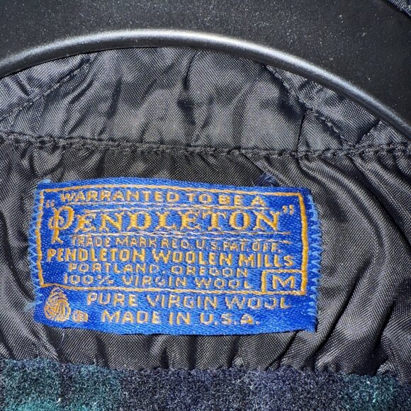 Vintage PENDLETON 100% Virgin Wool Authentic Black Watch Tartan Shirt Mens M - Picture 2 of 13